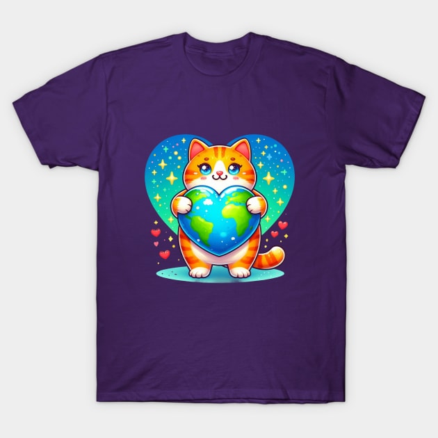 Love World Earth Day 2024 Everyday T-Shirt by BukovskyART